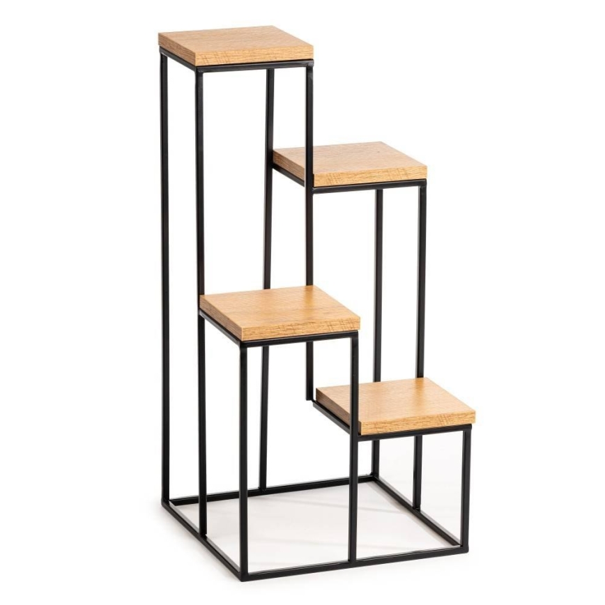 Подставка для цветов KASKADA 70x34 черный/коричневый