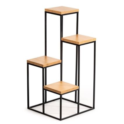 Подставка для цветов KASKADA 70x34 черный/коричневый