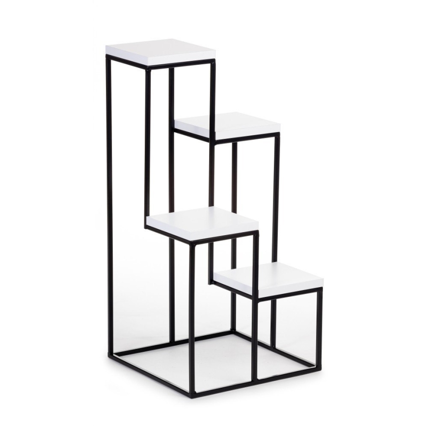 Подставка для цветов KASKADA 70x34 черный/белый