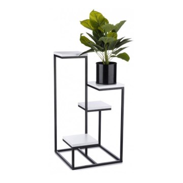 Подставка для цветов KASKADA 79x40 черная/белая
