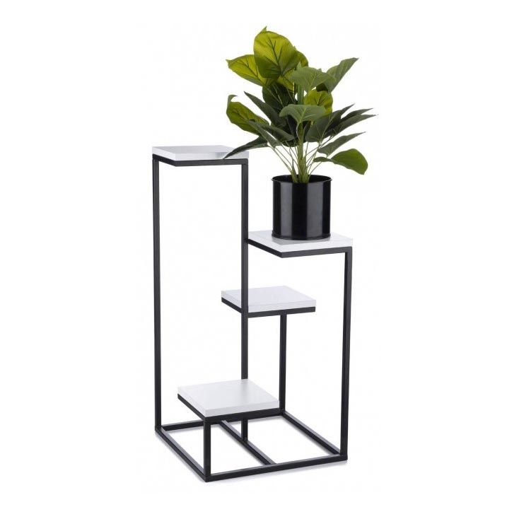 Подставка для цветов KASKADA 79x40 черная/белая
