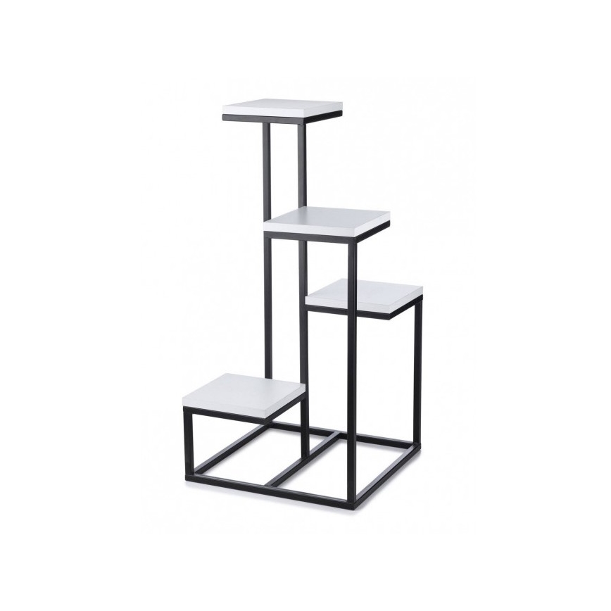 Подставка для цветов KASKADA 79x40 черная/белая