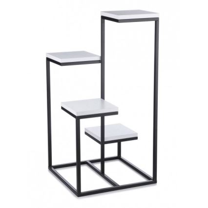 Подставка для цветов KASKADA 79x40 черная/белая