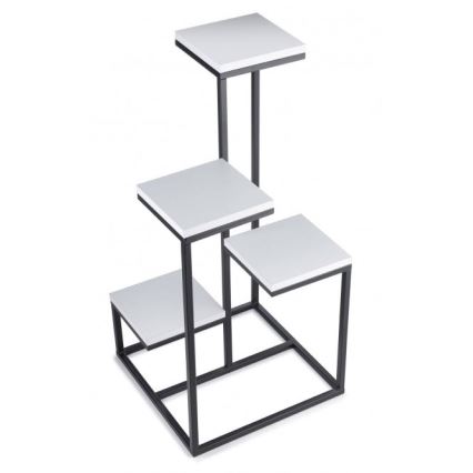 Подставка для цветов KASKADA 79x40 черный/белый