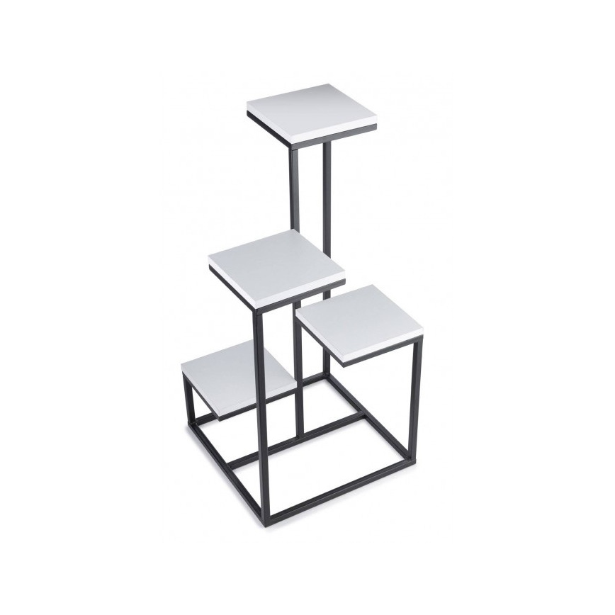 Подставка для цветов KASKADA 79x40 черный/белый