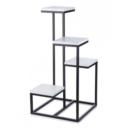 Подставка для цветов KASKADA 79x40 черный/белый