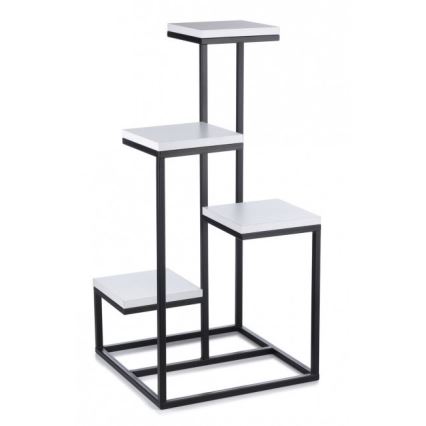 Подставка для цветов KASKADA 79x40 черный/белый