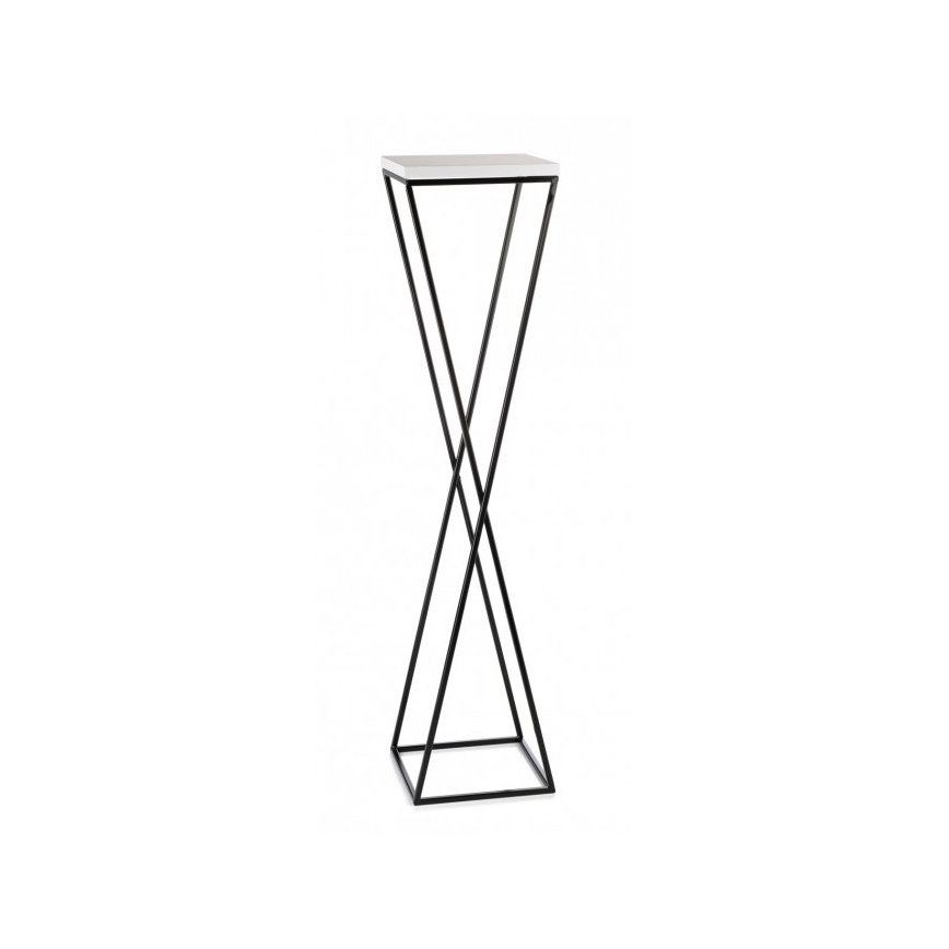 Подставка для цветов LOFT 100x24 см черная/белая