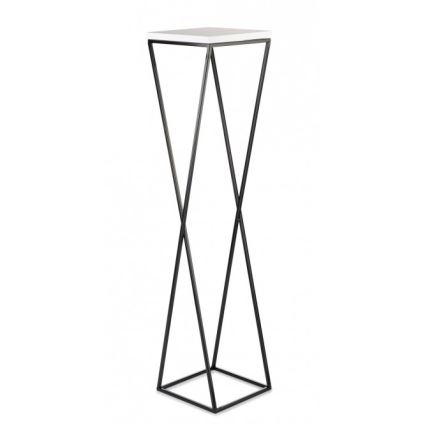 Подставка для цветов LOFT 100x24 см черная/белая