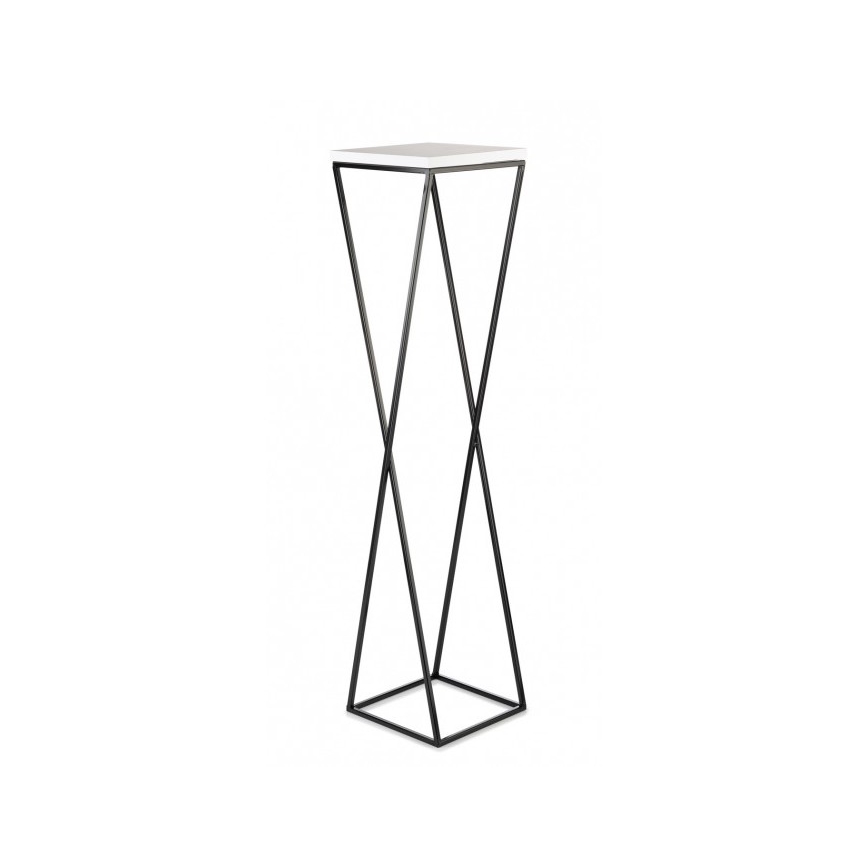 Подставка для цветов LOFT 100x24 см черная/белая