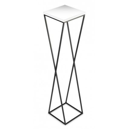 Подставка для цветов LOFT 100x24 см черная/белая