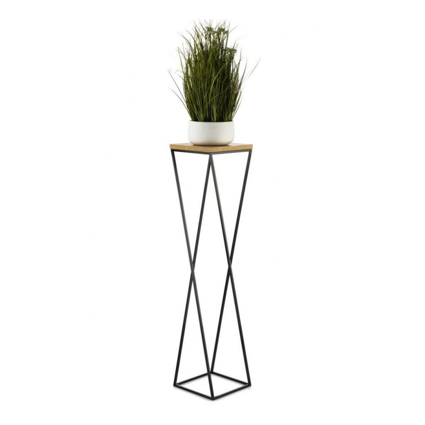 Подставка для цветов LOFT 100x24 см черный/коричневый