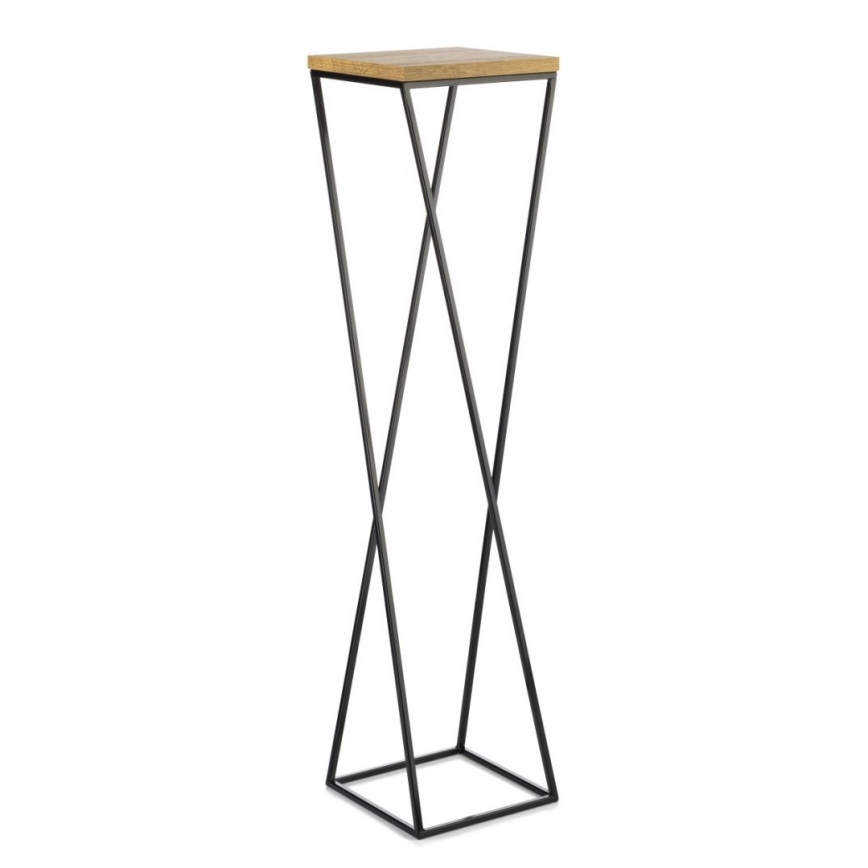 Подставка для цветов LOFT 100x24 см черный/коричневый