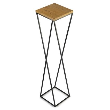 Подставка для цветов LOFT 100x24 см черный/коричневый