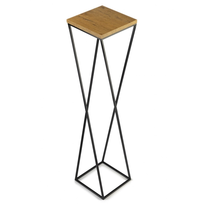 Подставка для цветов LOFT 100x24 см черный/коричневый