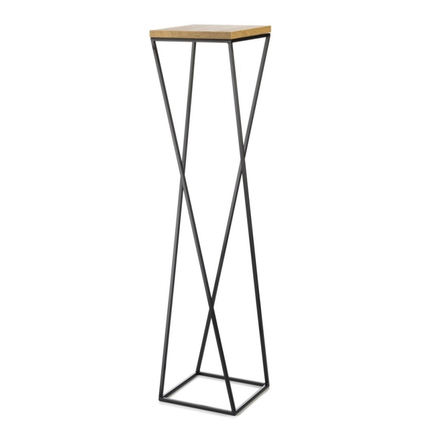Подставка для цветов LOFT 100x24 см черный/коричневый