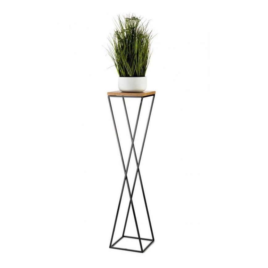 Подставка для цветов LOFT 100x24 см черный/коричневый