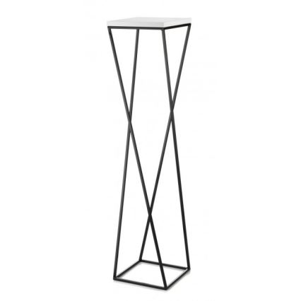 Подставка для цветов LOFT 100x24 см черный/белый