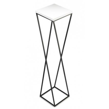 Подставка для цветов LOFT 100x24 см черный/белый