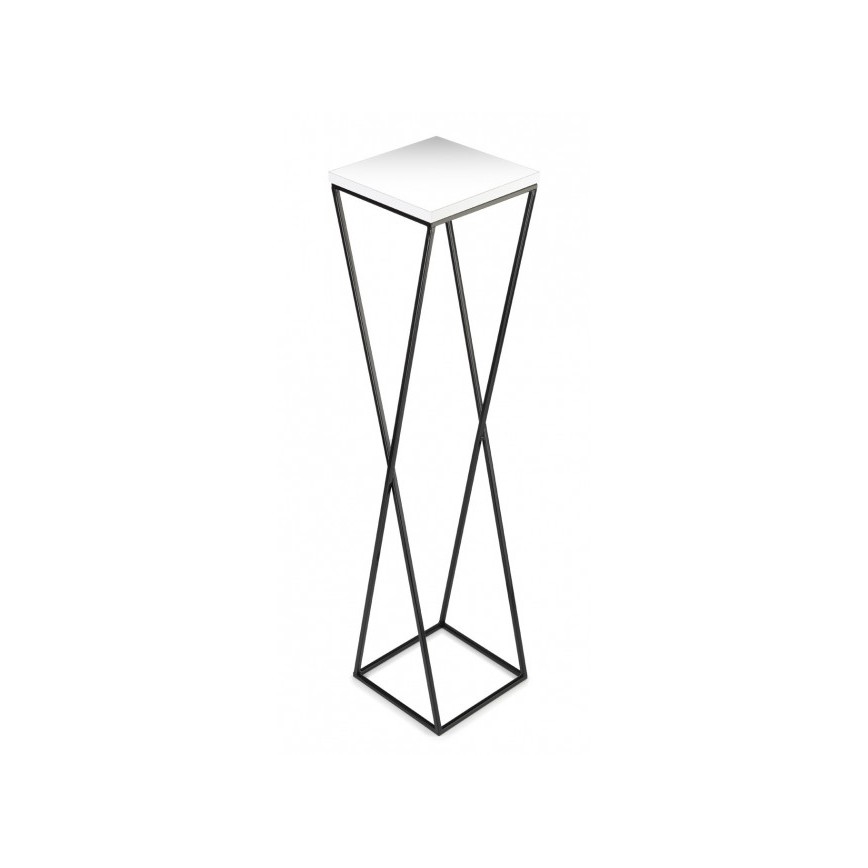 Подставка для цветов LOFT 100x24 см черный/белый