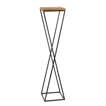 Подставка для цветов LOFT 100x24 см черный/коричневый