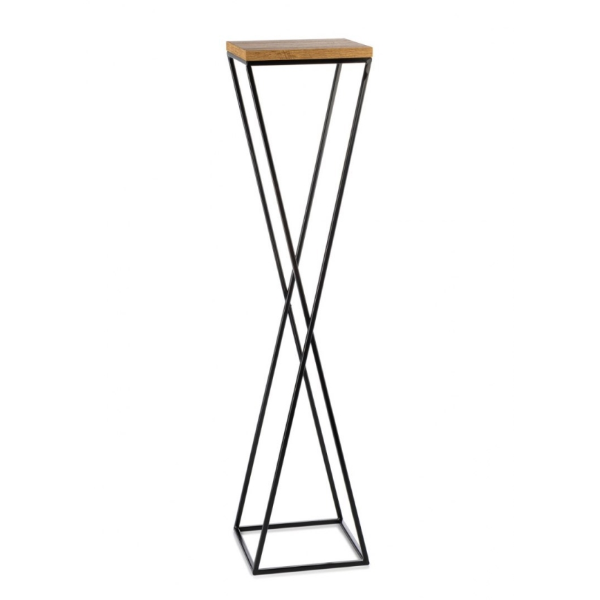 Подставка для цветов LOFT 100x24 см черный/коричневый