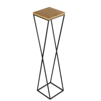 Подставка для цветов LOFT 100x24 см черный/коричневый