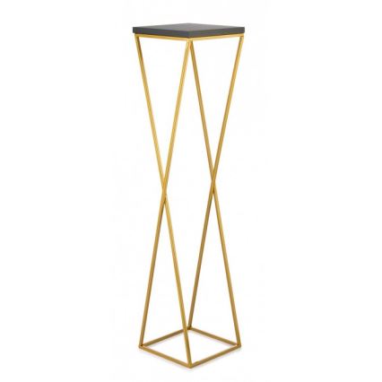 Подставка для цветов LOFT 100x24 см золотая/черная
