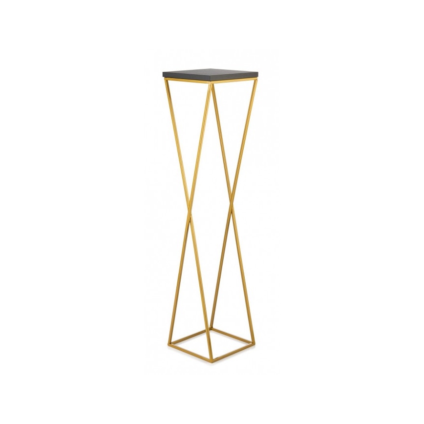 Подставка для цветов LOFT 100x24 см золотая/черная