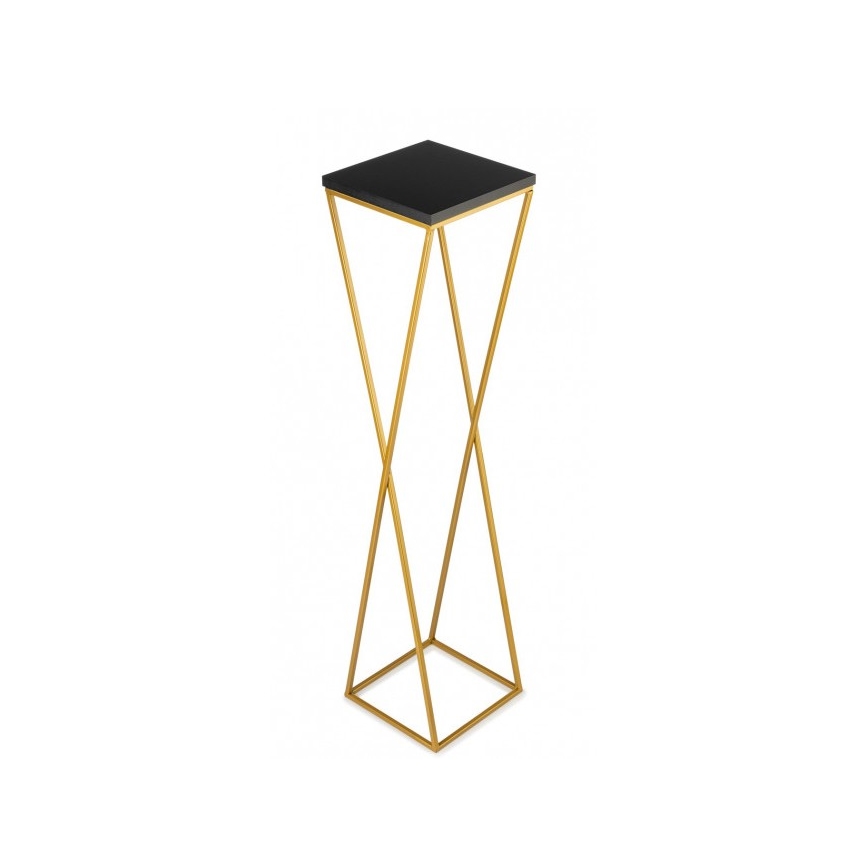 Подставка для цветов LOFT 100x24 см золотая/черная