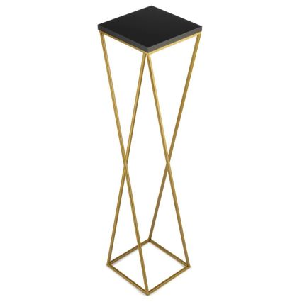 Подставка для цветов LOFT 100x24 см золотисто-черная