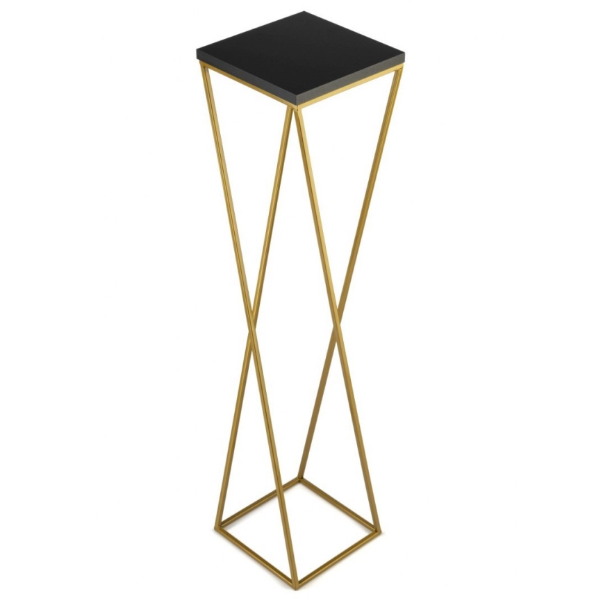 Подставка для цветов LOFT 100x24 см золотисто-черная