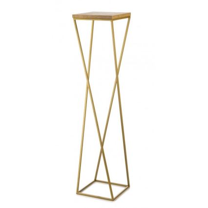 Подставка для цветов LOFT 100x24 см золотая/коричневая