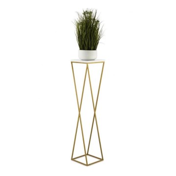 Подставка для цветов LOFT 100x24 см золотистый/белый