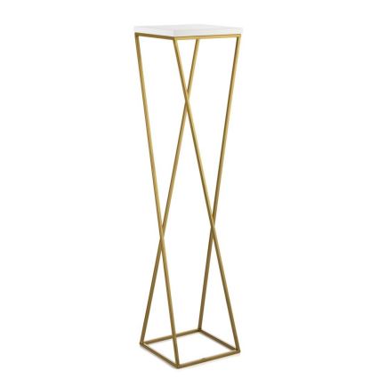 Подставка для цветов LOFT 100x24 см золотистый/белый