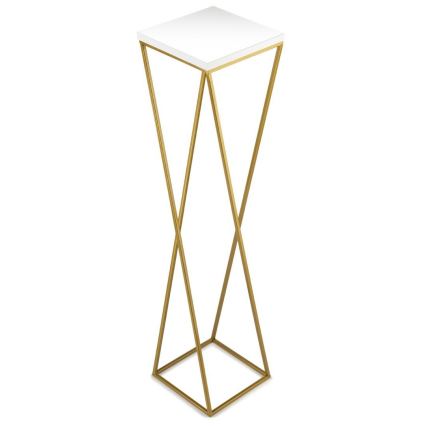Подставка для цветов LOFT 100x24 см золотистый/белый