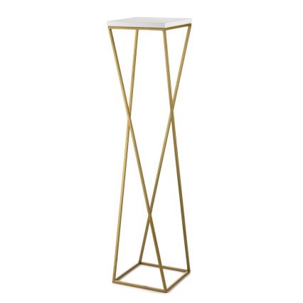 Подставка для цветов LOFT 100x24 см золотистый/белый