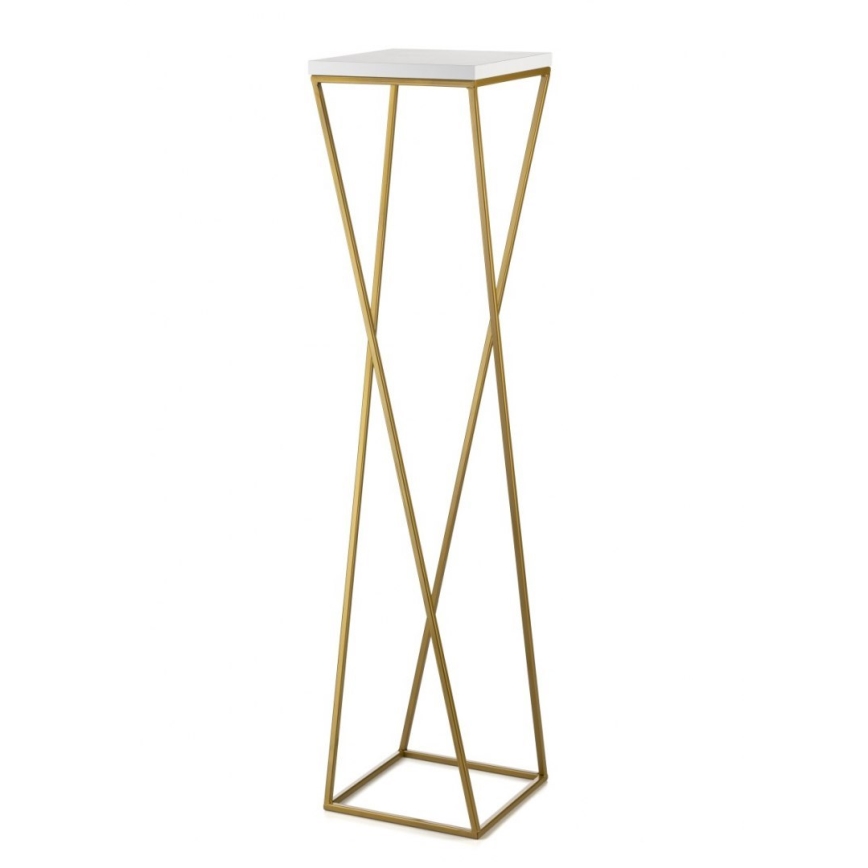 Подставка для цветов LOFT 100x24 см золотистый/белый