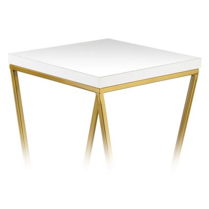 Подставка для цветов LOFT 100x24 см золотистый/белый