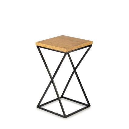 Подставка для цветов LOFT 40x24 см черная/коричневая