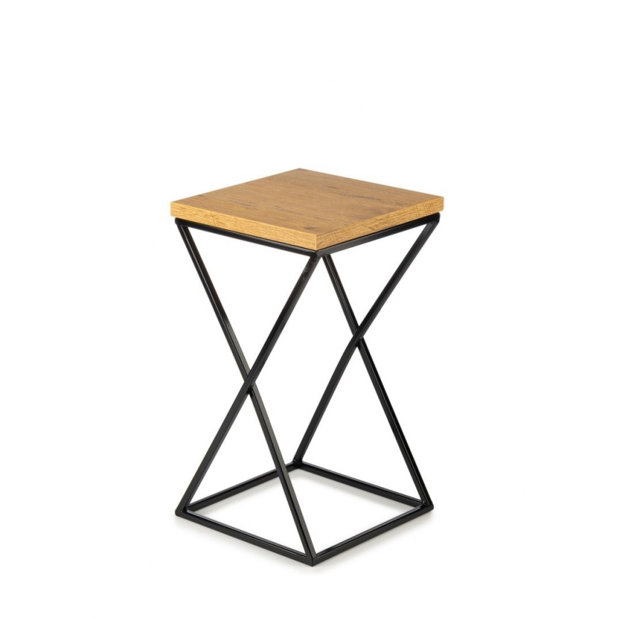 Подставка для цветов LOFT 40x24 см черная/коричневая