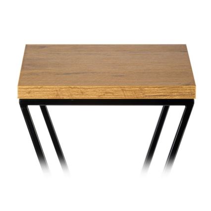 Подставка для цветов LOFT 40x24 см черная/коричневая