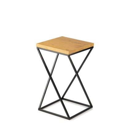 Подставка для цветов LOFT 40x24 см черная/коричневая