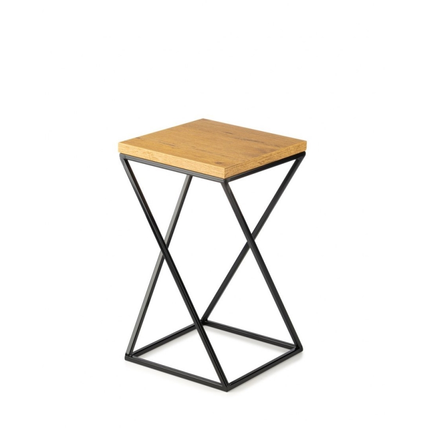 Подставка для цветов LOFT 40x24 см черная/коричневая
