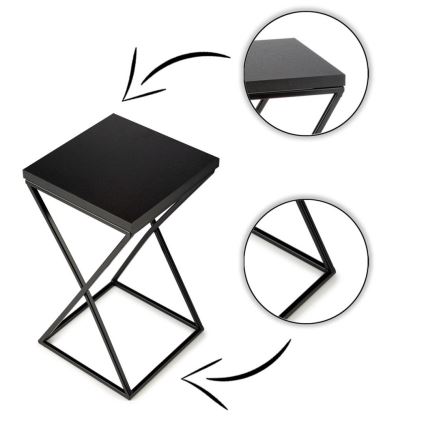 Подставка для цветов LOFT 40x24 см черная