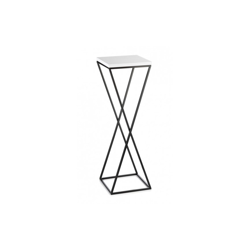 Подставка для цветов LOFT 70x24 см черная/белая