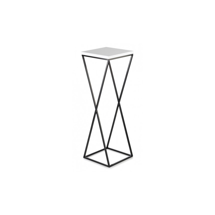 Подставка для цветов LOFT 70x24 см черная/белая