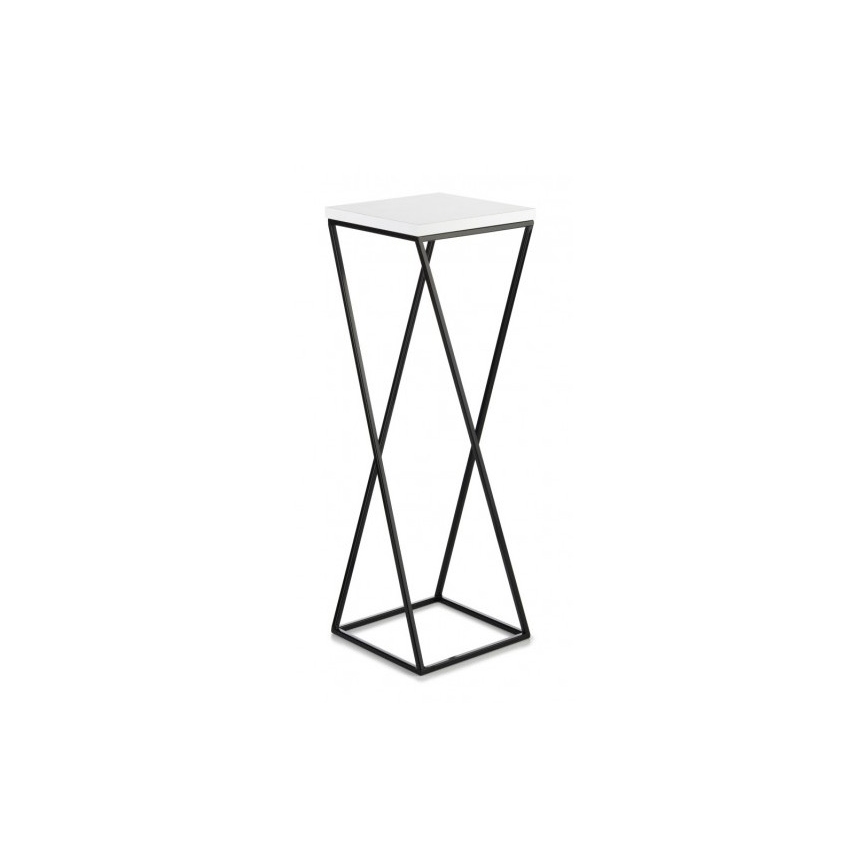 Подставка для цветов LOFT 70x24 см черная/белая