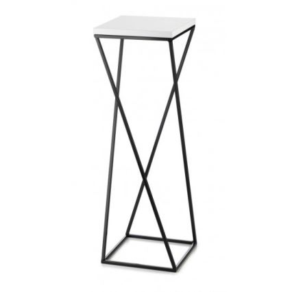 Подставка для цветов LOFT 70x24 см черная/белая