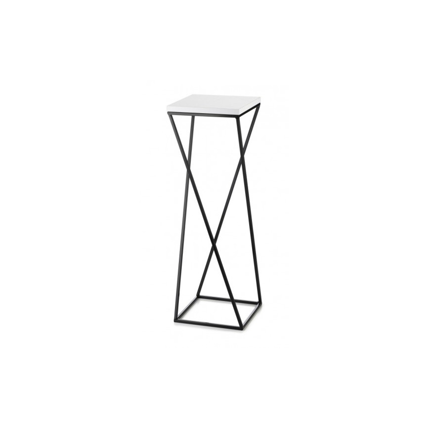Подставка для цветов LOFT 70x24 см черная/белая